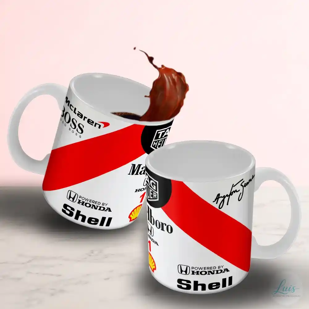 Arte Para Caneca Ayrton Senna Mc Laren – Arquivo Digital Sublimação - Imagem 3