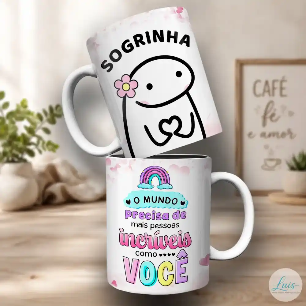Arte Para Caneca Flork Sogrinha – Arquivo Digital Sublimação - Imagem 2